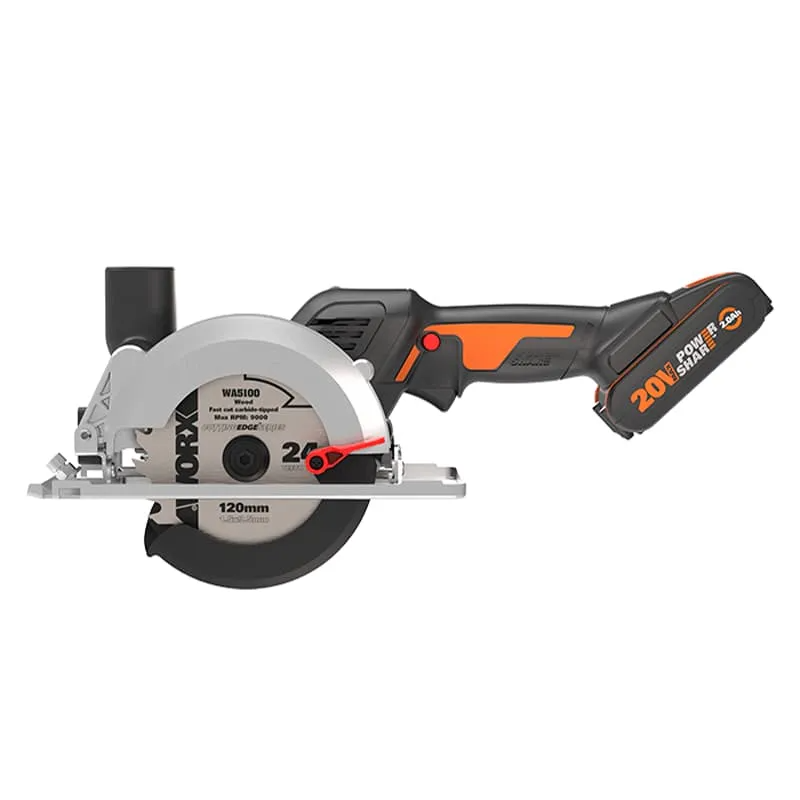 Циркулярная бесщеточная пила WORX WX531 20V 120мм аккумуляторная — детальное фото